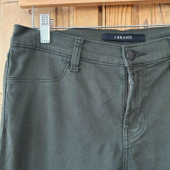 J Brand Women's Size 29 Dark Green Skinny Pants Slim Fit Classic Neutral Stretch - Picture 3 of 11